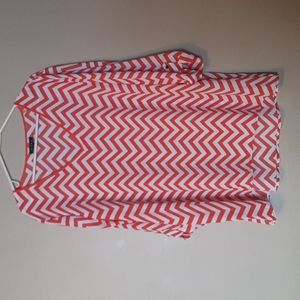 NWT Kiara Women's Chevron Blouse   Size XXL